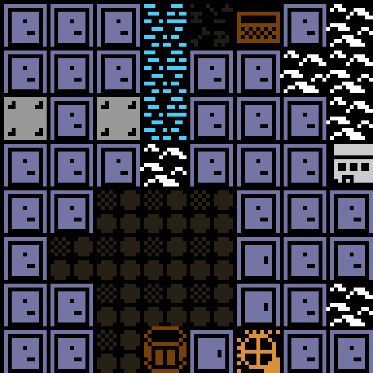 Cell by cell, version 4, arctic base, frontier order, 8 by 8 cells.