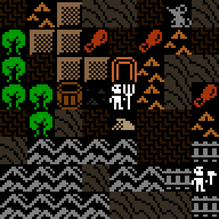 Cell by cell, version 4, desert outpost, frontier order, 8 by 8 cells.