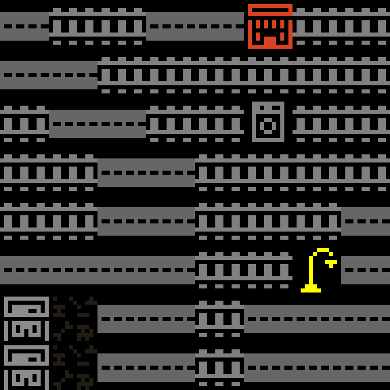 Cell by cell, version 4, cyberpunk block, frontier order, 8 by 8 cells.