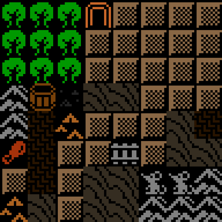 Cell by cell, version 4, desert outpost, frontier order, 8 by 8 cells.
