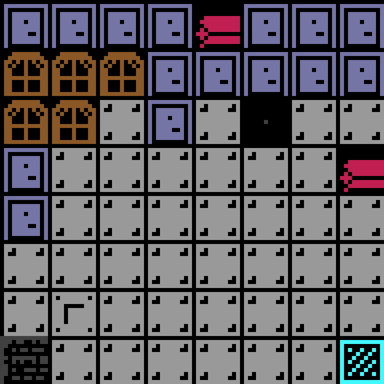 Cell by cell, version 4, space station, frontier order, 8 by 8 cells.