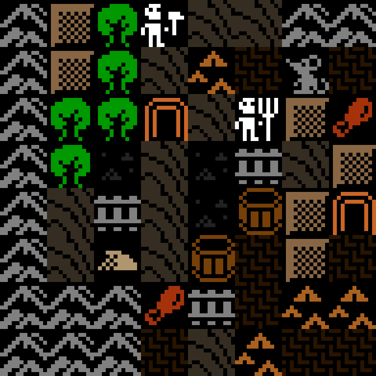 Cell by cell, version 5, desert outpost, frontier order, 8 by 8 cells.
