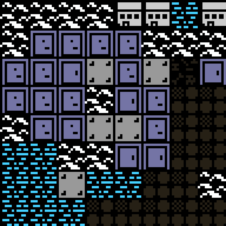 Cell by cell, version 6, arctic base, frontier order, 8 by 8 cells.