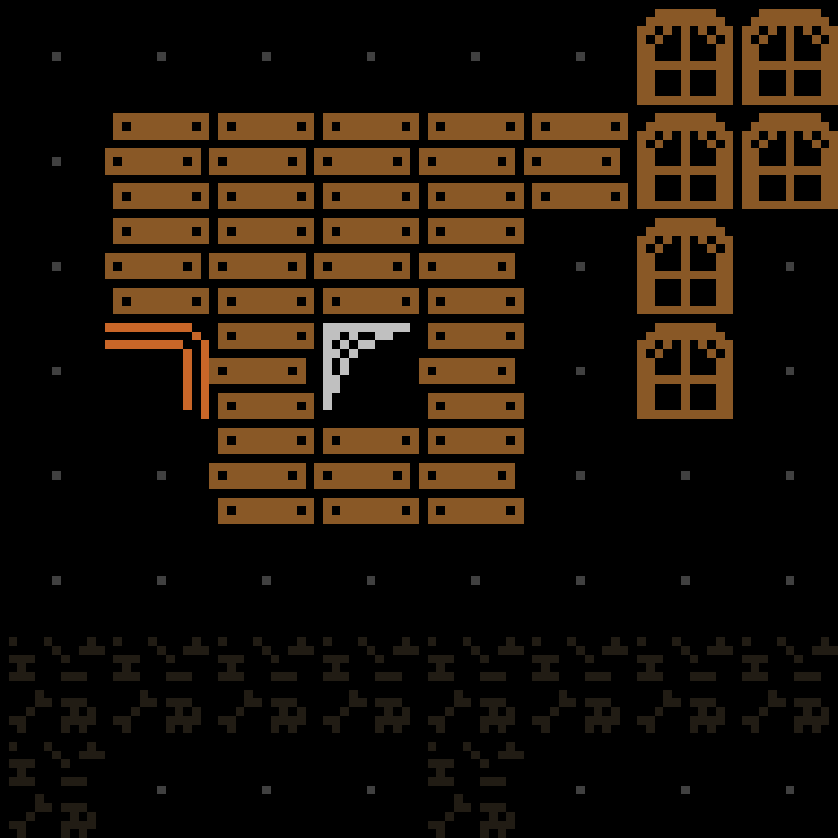 v6: wall slabs with windows, no room inside.
