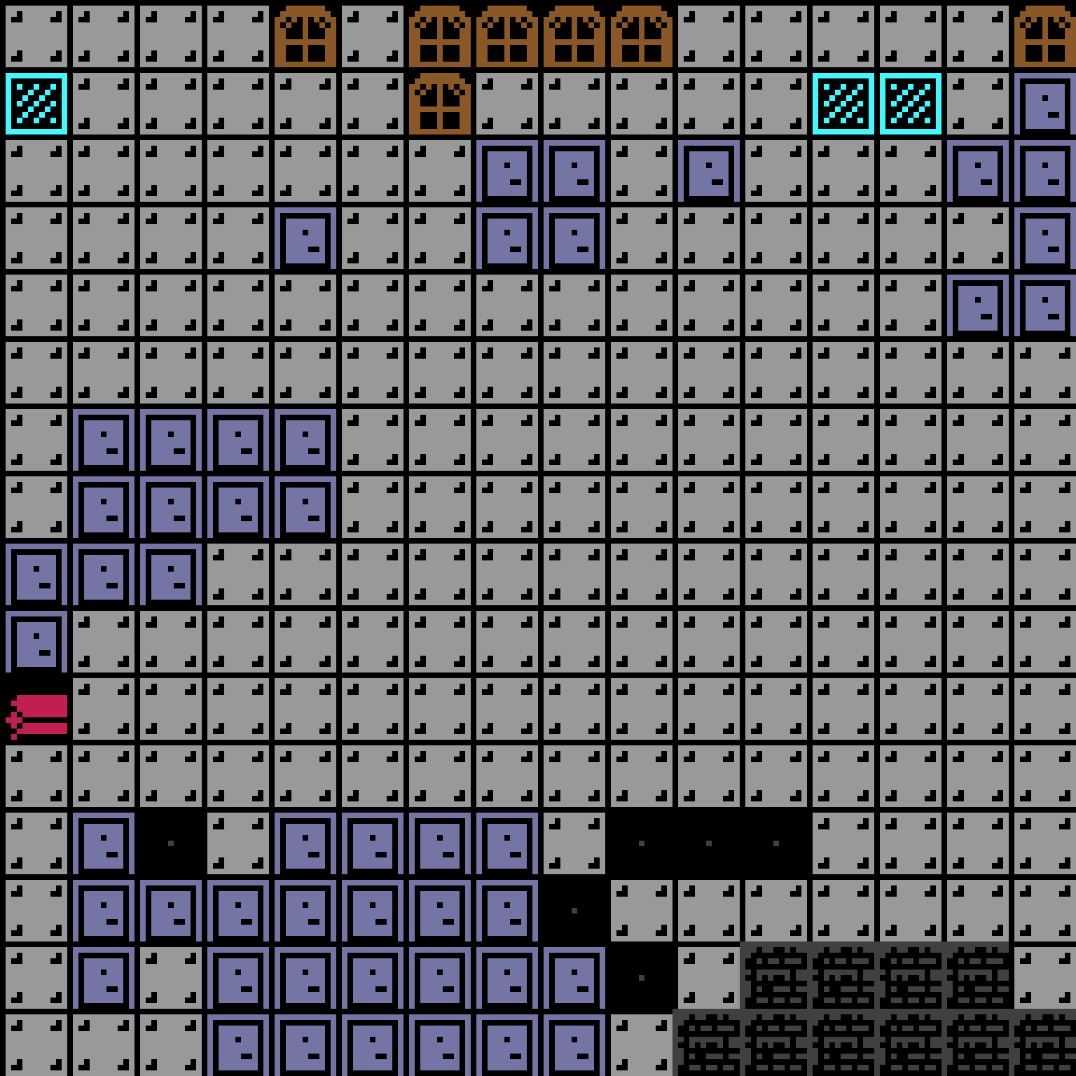 Cell by cell, version 6, space station, frontier order, 16 by 16 cells.