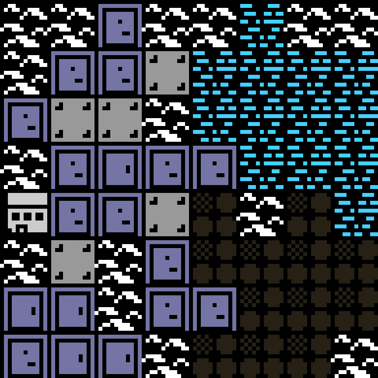 Cell by cell, version 6, arctic base, random order, 8 by 8 cells.