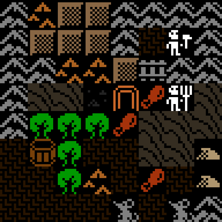 Cell by cell, version 6, desert outpost, frontier order, 8 by 8 cells.