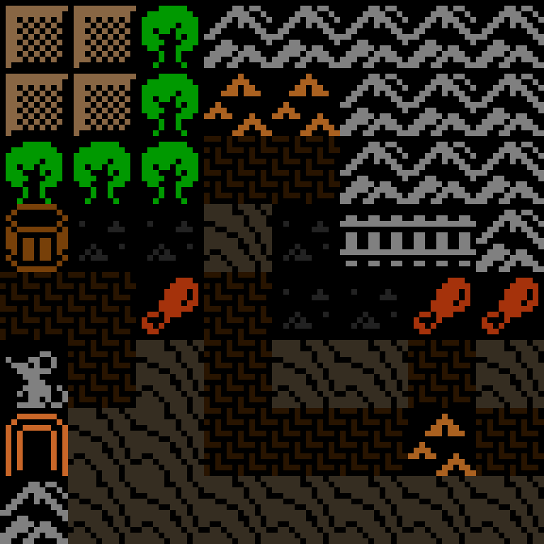 Cell by cell, version 6, desert outpost, frontier order, 8 by 8 cells.