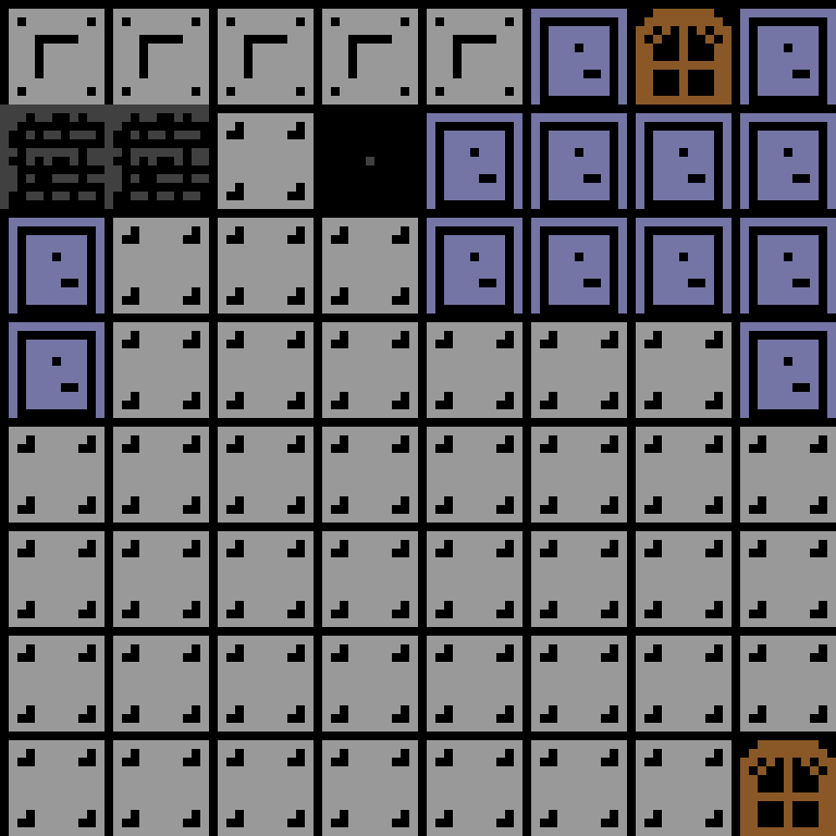 Cell by cell, version 6, space station, frontier order, 8 by 8 cells.
