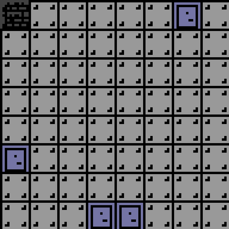Batched, with version 7’s code, space station, branching order, 8 by 8 cells.