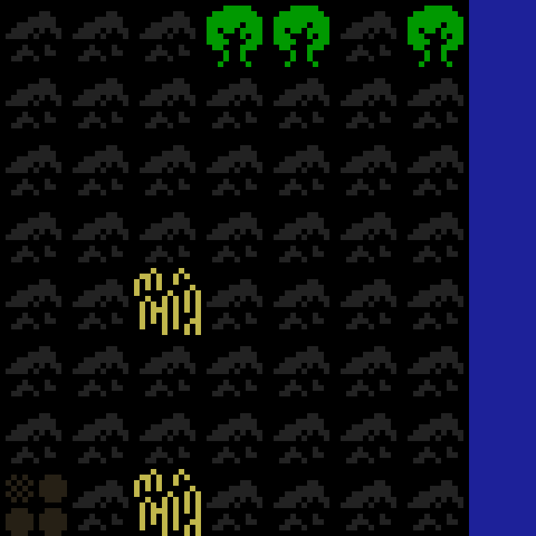 Batched, with version 7’s code, medieval village, spiral order, 8 by 8 cells.