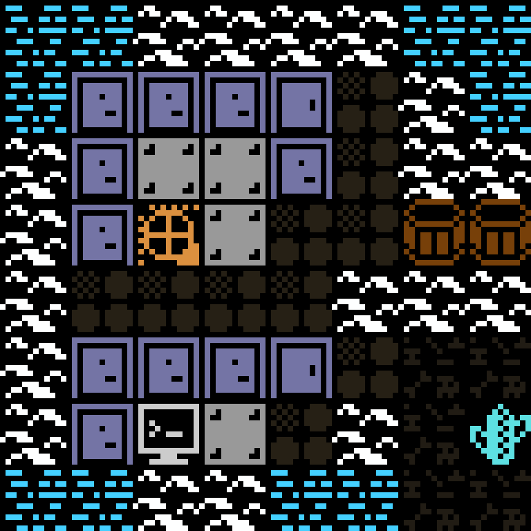 LLM, with version 7’s code, arctic base, frontier order, 8 by 8 cells.