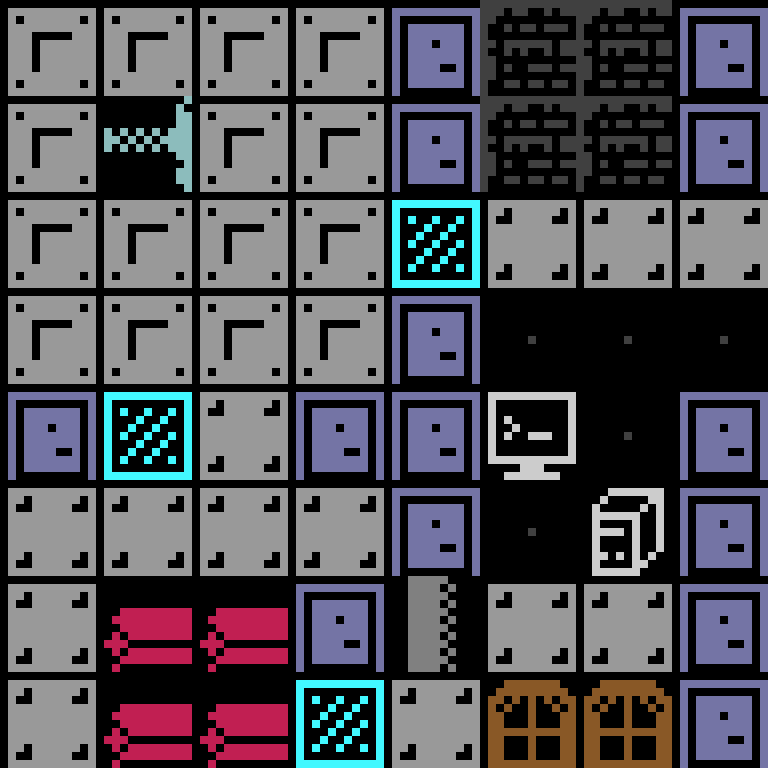 LLM, with version 7’s code, space station, spiral order, 8 by 8 cells.
