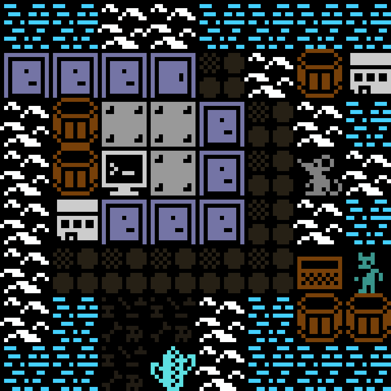 LLM, with version 7’s code, arctic base, spiral order, 8 by 8 cells.