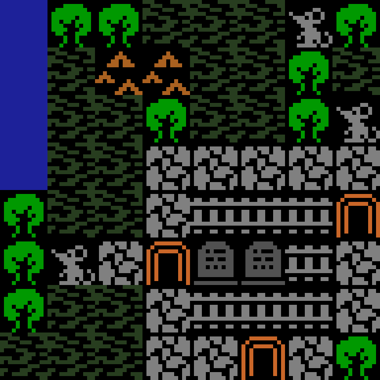 LLM, with version 7’s code, jungle temple, spiral order, 8 by 8 cells.
