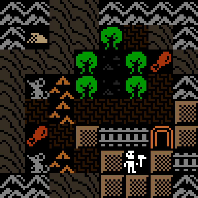 LLM, with version 7’s code, desert outpost, frontier order, 8 by 8 cells.