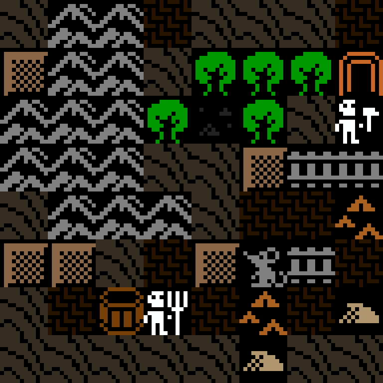 Cell by cell, version 7, desert outpost, frontier order, 8 by 8 cells.