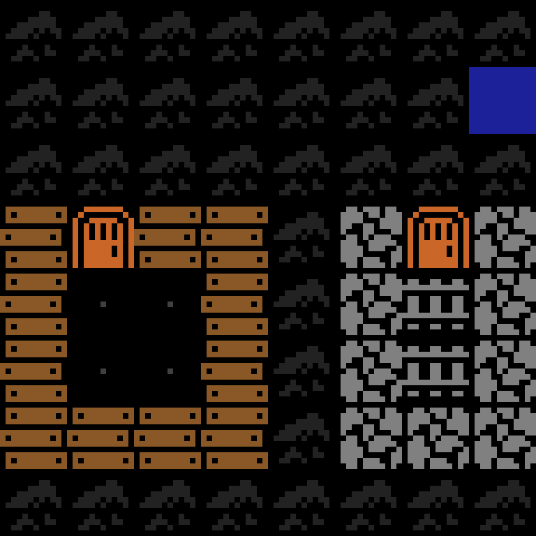 Batched, with version 8’s code, medieval village, frontier order, 8 by 8 cells.