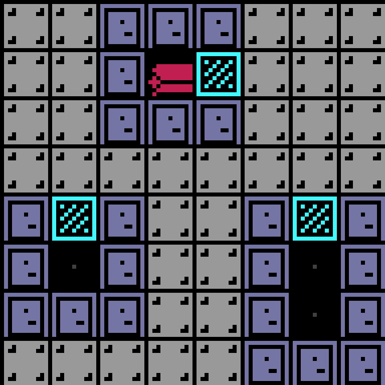 Batched, with version 8’s code, space station, spiral order, 8 by 8 cells.