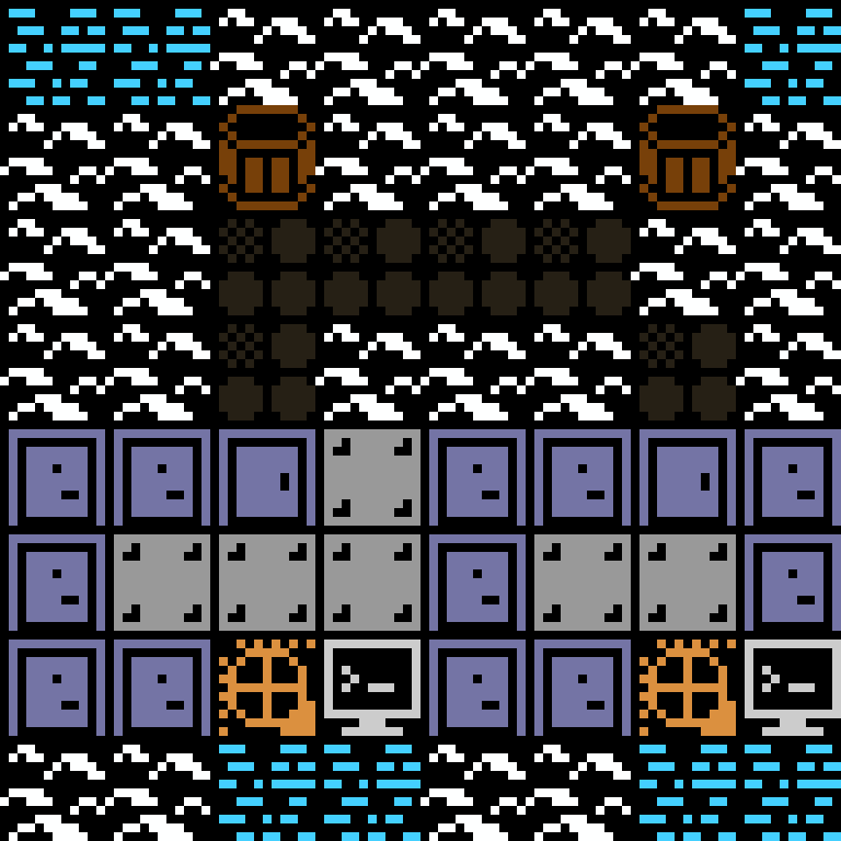 LLM, with version 8’s code, arctic base, frontier order, 8 by 8 cells.