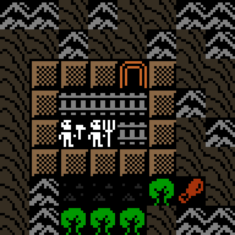 LLM, with version 8’s code, desert outpost, frontier order, 8 by 8 cells.