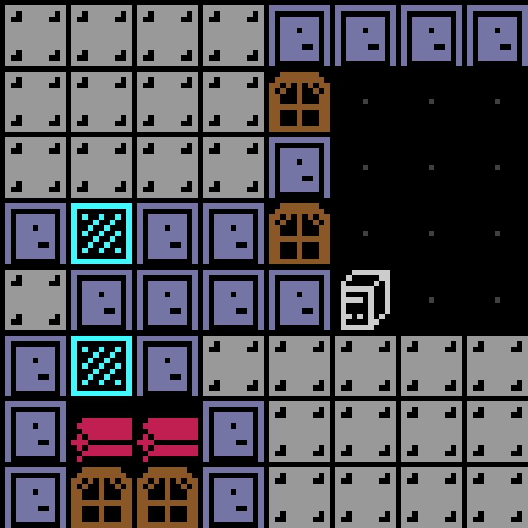 LLM, with version 8’s code, space station, spiral order, 8 by 8 cells.