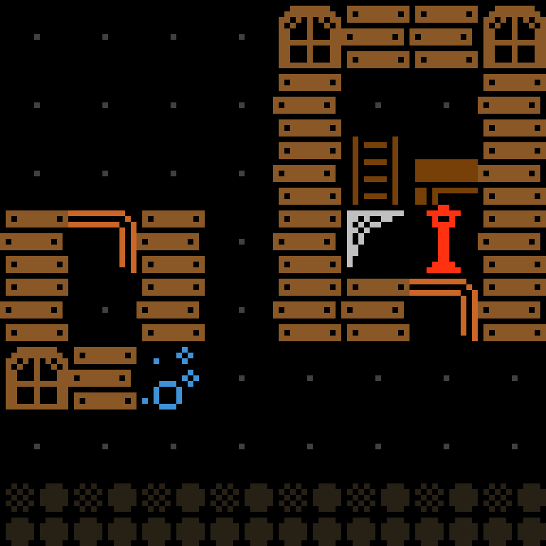 LLM, with version 8’s code, haunted mansion, spiral order, 8 by 8 cells.