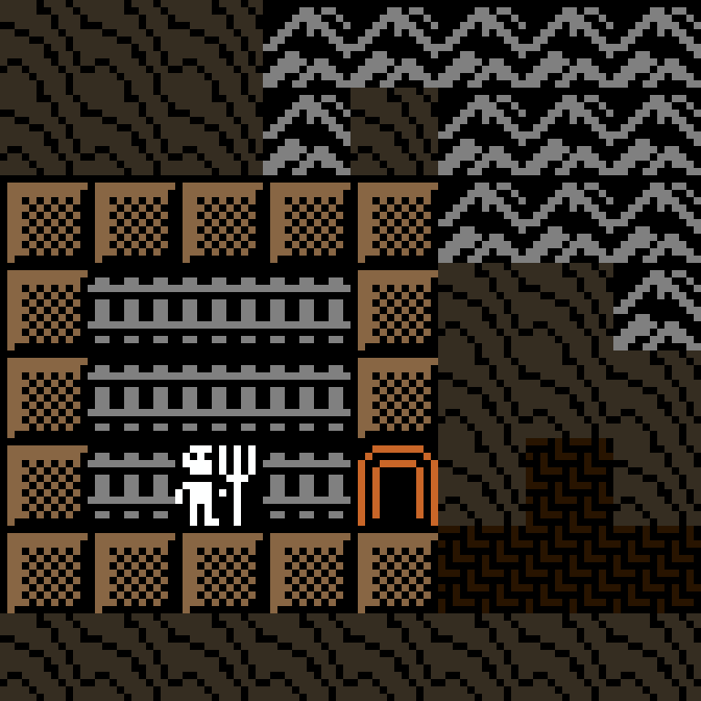 Cell by cell, version 8, desert outpost, frontier order, 8 by 8 cells.