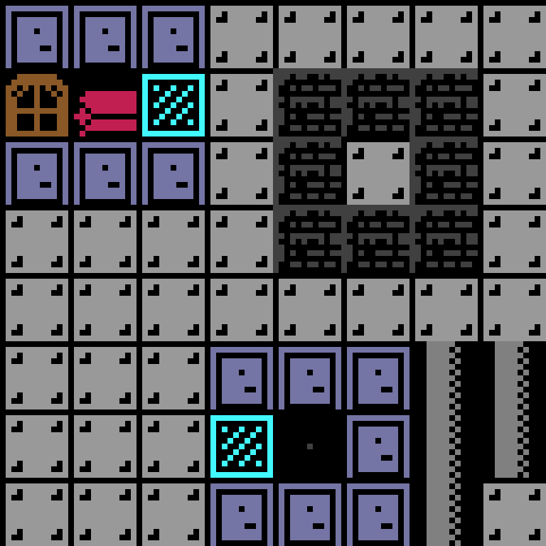 Cell by cell, version 8, space station, frontier order, 8 by 8 cells.