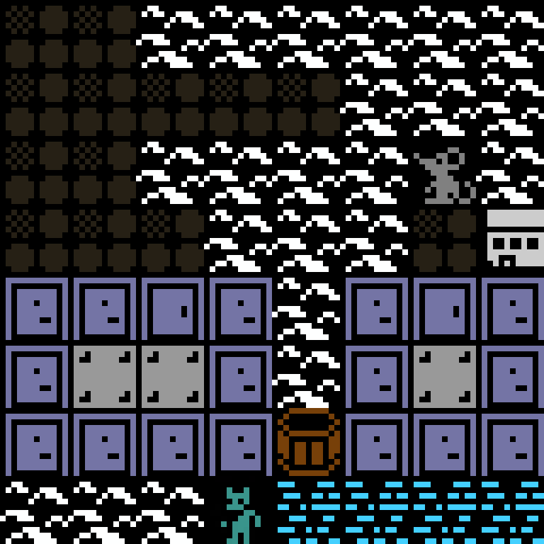 Cell by cell, version 9, arctic base, frontier order, 8 by 8 cells.