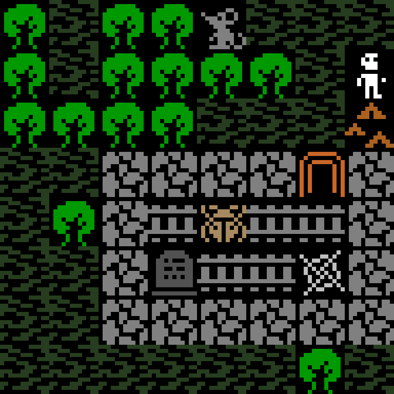 Cell by cell, version 9, jungle temple, frontier order, 8 by 8 cells.