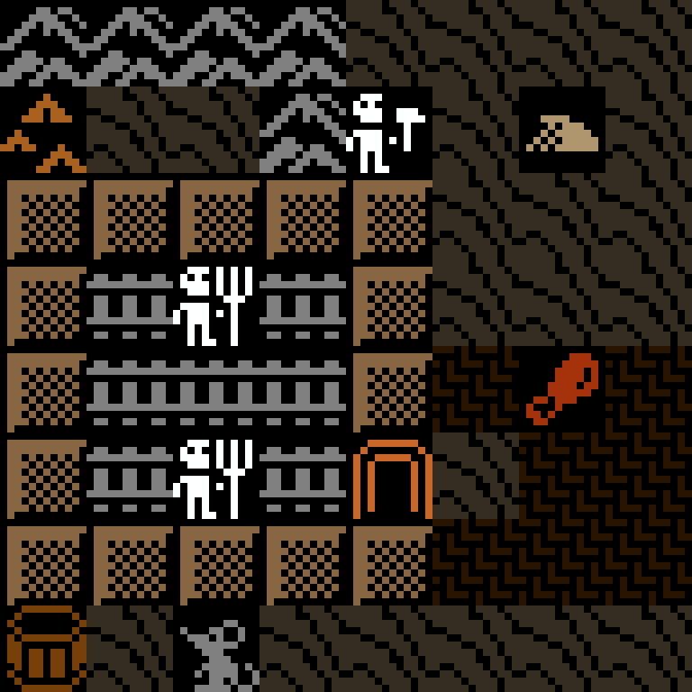 Cell by cell, version 9, desert outpost, frontier order, 8 by 8 cells.